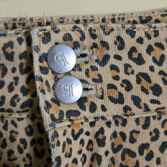 Anthropologie Pilcro The Wanderer Mid Rise Relax Leg Jeans Leopard Size 32 - Picture 10 of 14